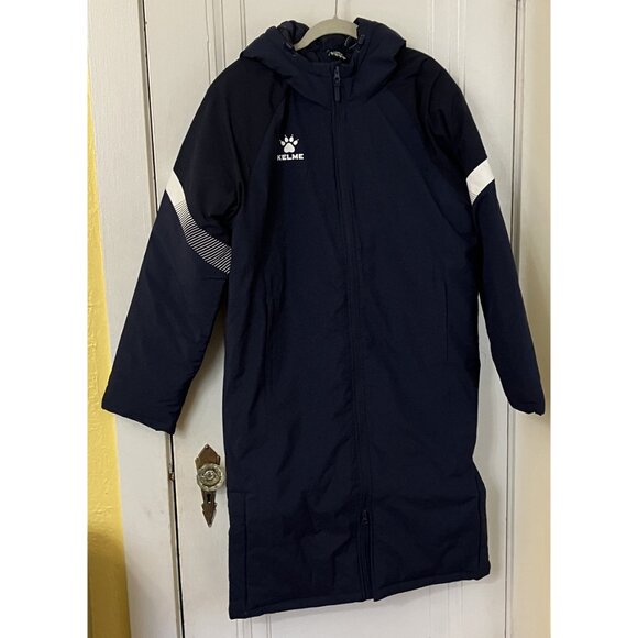 KELME Men's Long Hooded Parka / Stadium Jacket - Picture 2 of 8